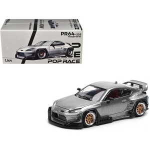 Toyota Pandem GR86 Silver Metallic 1/64 Diecast Model Car by Pop Race - 1 of 4