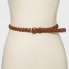 Women's 2pk Belt - Universal Thread™ Black Braid/Smooth XL - 2 of 3