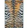 Unique Loom Kamala Washable Collection Area Rug - Tiger - 2 of 4