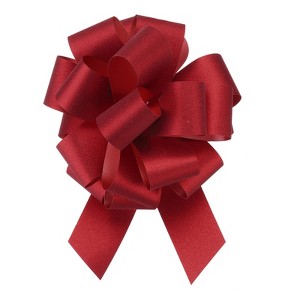 Unique Bargains Christmas Presents Bright Large Pull Bow Ribbons Glitter Gift Wrapping 10 Pcs - 1 of 4