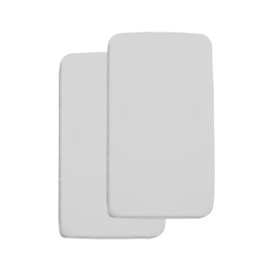 BreathableBaby All-in-One Fitted Sheet & Waterproof Cover, For 36" x 18" Cradle Mattress (2-Pack), Gray - 1 of 4