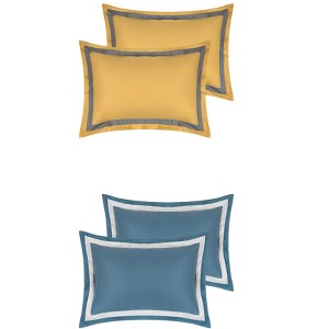Unique Bargains Room Decoration Polyester Mother's Day Gift Wrinkle-Resistant Pillowcase 4 Pcs - 1 of 4