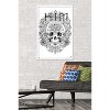 Trends International HIM - Skull Flourish Framed Wall Poster Prints - 2 of 4