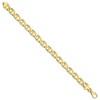 Black Bow Jewelry 8.5mm 10K Yellow Gold Solid Anchor Link Chain Bracelet - 2 of 3
