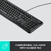 Logitech K120 Ergonomic Desktop USB Keyboard - Black (920-002478) - 3 of 4