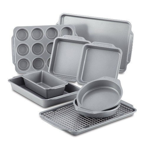 Circulon Nonstick Bakeware 10-Piece Bakeware Set, Gray