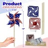 4E's Novelty Patriotic Pinwheels 12 Pack Pinwheels Bulk, 4th of July Decor, Memorial Day Decor, Patriotic Outdoor Decor - 2 of 4