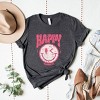 Simply Sage Market S.W.Smiley Pink Smiley Distressed Short Sleeve Tee - 3 of 4