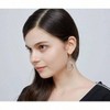 Rose Gold Silver Dangle Earrings - Lightweight Teardrop Chandelier Earrings - Hypoallergenic Fashion Gift - 2 of 4