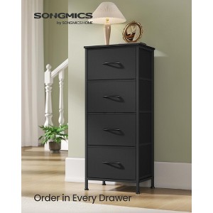 4-Drawer Fabric Dresser with Steel Frame, 66 lb Top Load Storage Organizer for Bedroom Closet - 1 of 4