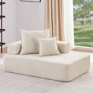 Wooakway Couches for Living Room 56" Lounge Frame for Oversized Modular U Shaped Sectional Sofa - 1 of 4