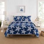 Kate Nelligan for Makers Collective Sea Star Quilt Set Navy Blue