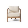Dexmalle Patio Acacia Wood Club Chair with Thick Waterproof Cushion - 4 of 4