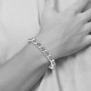 Black Bow Jewelry 9mm Stainless Steel Fancy Number 96 Anchor Chain Bracelet, 8.75 Inch - 4 of 4