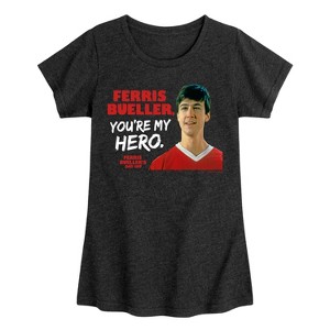 Girls' - Ferris Bueller's Day Off - Ferris My Hero Fitted Short Sleeve Graphic T-Shirt - 1 of 4