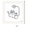 HomeRoots Empty Toilet Paper Roll White Framed Print Wall Art - 3 of 3