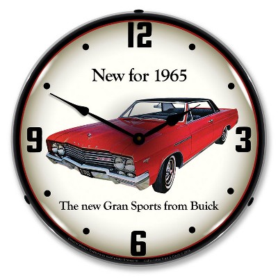 Collectable Sign & Clock | 1965 Buick GS LED Wall Clock Retro/Vintage, Lighted