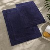 Non-Slip Machine Washable Solid Cotton 2 Piece Bathroom Rug Set by Blue Nile Mills - 2 of 4