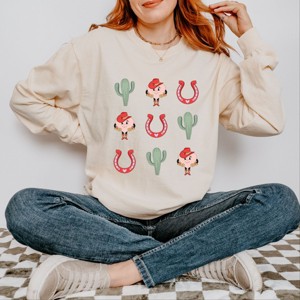 Simply Sage Market Western Valentine Chart Garment Dyed Long Sleeve - M - Ivory - 1 of 4