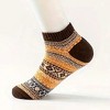 Warm Woolen Block Knitting Ankle Socks - Men's Sizes Adult Large from the Sock Panda - 2 of 3