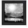 HomeRoots Big Moon Lake Black Framed Print Wall Art - 4 of 4