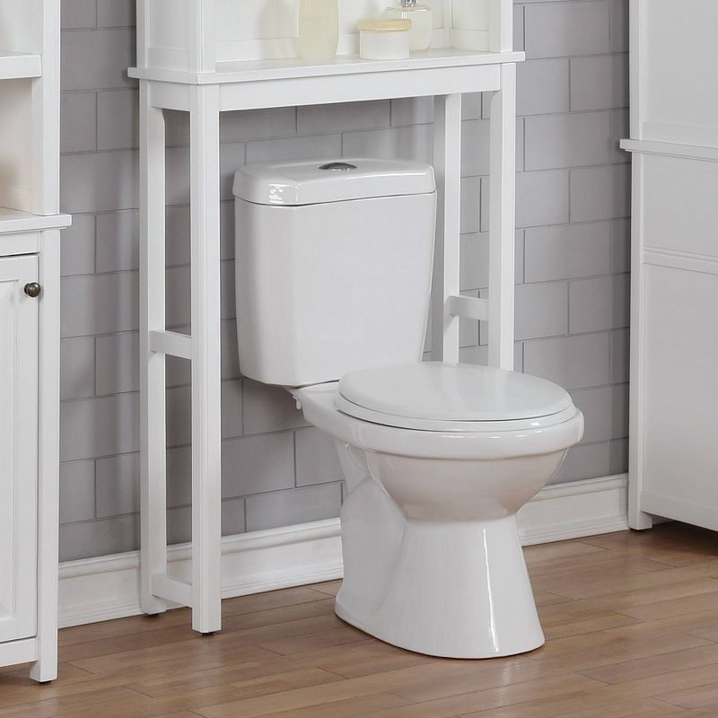Dorset Over The Toilet Etagere White - Alaterre Furniture, 4 of 7