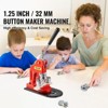 VEVOR Button Maker Machine, 32 mm (1.25 inch) Badge Punch Press Kit, Children DIY Gifts Pin Maker, Button Making Supplies, Orange - 3 of 4