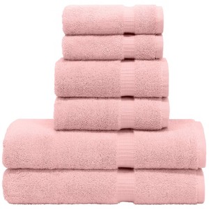 BC BARE COTTON Luxury Hotel & Spa Quality, Quick Dry 100% Turkish Cotton, 700 GSM, 2-Bath Towel, 2-Hand Towel, 2-Washcloth - 6 Piece - 1 of 1