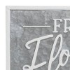 Fresh Flowers White Metal Wall Art - Foreside Home & Garden - 2 of 4