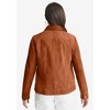 Jessica London Women's Plus Size Suede Jean Jacket - image 3 of 4