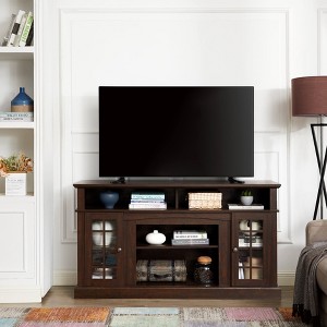 Airsurfer Classic TV Media Stand Modern Entertainment Console for TV Up to 65" with Open and Closed Storage Space, 58.25"W*15.75"D*32"H - 1 of 4