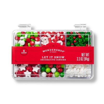 Holiday Let it Snow Decorative Candies Tackle Box - 3.3oz - Wondershop™