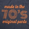 Mens Made In The 70s Original Parts T Shirt Funny Age Birthday Decade Graphic Tee - Crazy Dog Men's T Shirt - 2 of 4