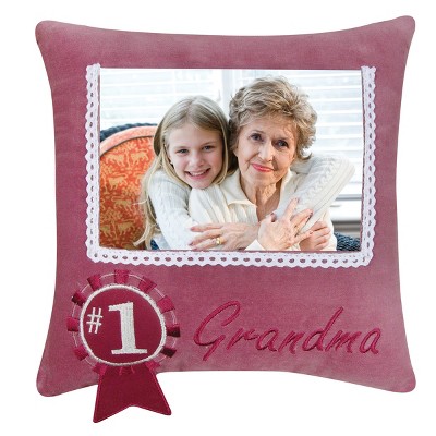 C&F Home 10" x 10" #1 Grandma Picture Picture Pillow