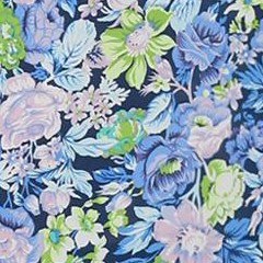 navy blue-floral