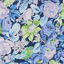 navy blue-floral