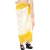 LA LEELA Women's Bikini Beach Wrap Swim Cover Up Swimwear Summer Wraps Swimsuit Beachwear Sarong Coverups Skirts for Women One Size Gold,Polka Dots - 2 of 4
