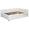 YOOCOZZ Full XL Size Modern Upholstered Linen Daybed with Twin Trundle - 2 of 4