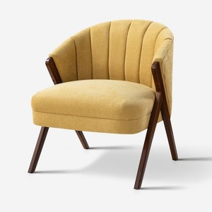 Ernest Barrel chair with Legs in a Wishbone Shape |ARTFUL LIVING DESIGN - 1 of 4