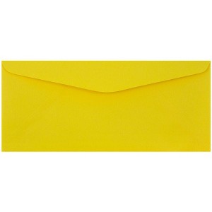 JAM PAPER #9 Business Colored Envelopes - 3 7/8 x 8 7/8 - Yellow Recycled - 100/Pack - 1 of 1
