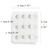 Allegra K Women's 3 Hook 3 Row Stretchy Bra Strap Extenders Hooks Bra Band - 3 of 4
