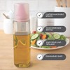 Olive Oil and Vinegar Dispenser Bottle- 16 oz Glass Cruet w Interchangeable No-Drip Spout and Silicone Basting Brush - 3 of 4