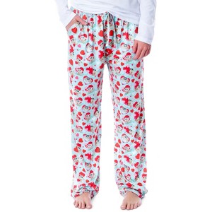 Star Wars Womens' The Mandalorian The Child Love Heart Pajama Pants Turquoise - 1 of 4