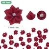Unique Bargains Artificial Satin Durable Flexible Decorative Mini Ribbon Flowers with Rhinestones 1.2 Inch 100 Pcs - 3 of 4