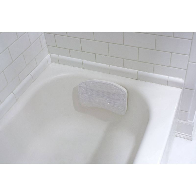 Bath Pillow with Gel Beads and Suction Cups Clear - Bath Bliss, 4 of 5