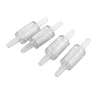 Unique Bargains Aquarium Tank Air Pump Plastic One Way Check Valves 4 Pcs - 1 of 3