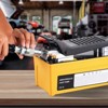 VEVOR 10,000PSI Air Hydraulic Pump, 0.42 Gal Reservoir, NPT 3/8 In Oil Outlet, NPT 1/4 In Inlet, Yellow - 2 of 4