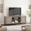 63-inch Modern TV Stand with Adjustable Shelves & Swing Cabinets - Metal Base, Cable Management, Fits up to 80-inch TVs for Living Room - 4 of 4