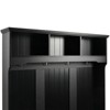 5-in-1 Hall Tree Storage Bench with Comfort Cushion and Shutter-Shaped Doors - 3 of 4