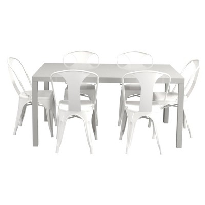 white metal chairs target